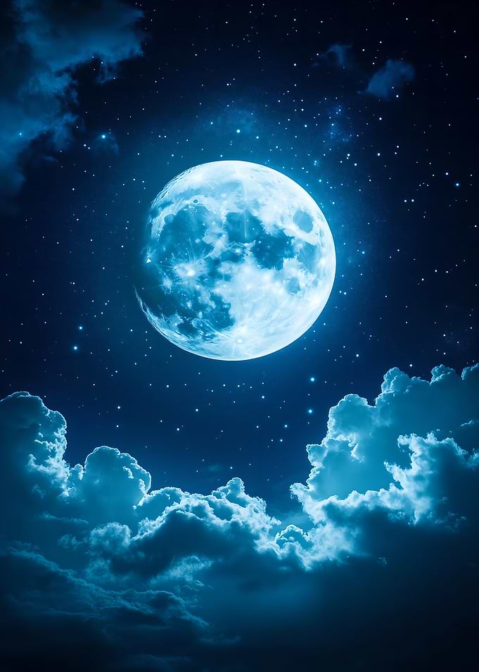 Full Moon Night Sky
