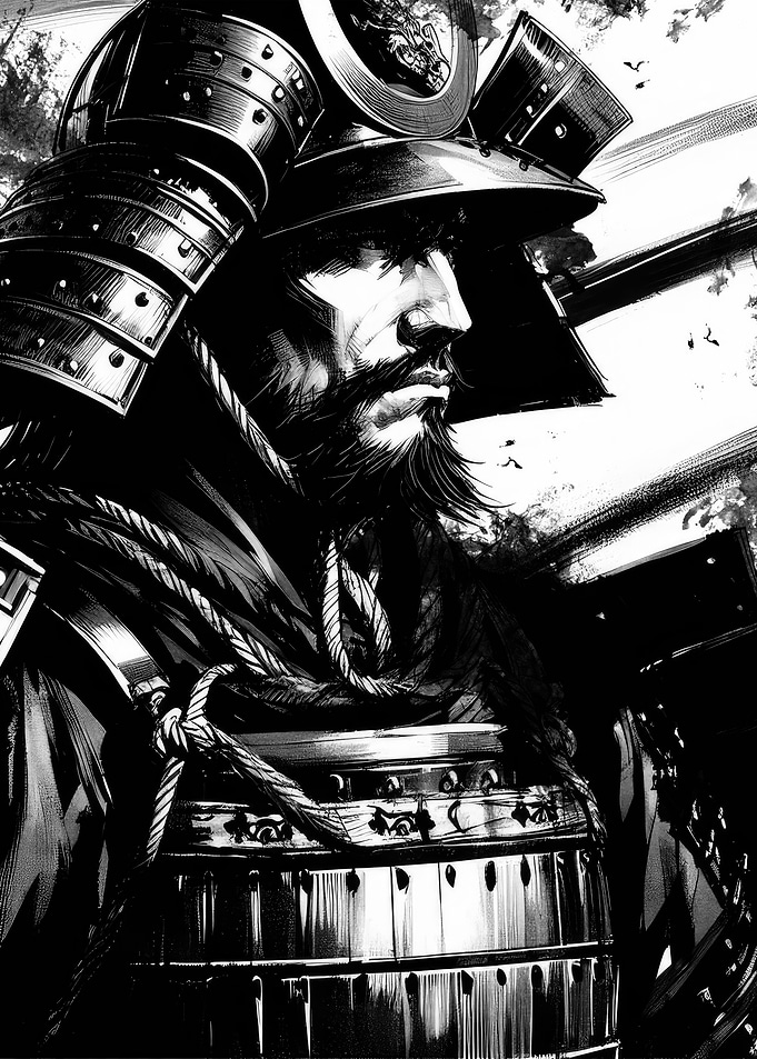 Samurai Warrior Portrait