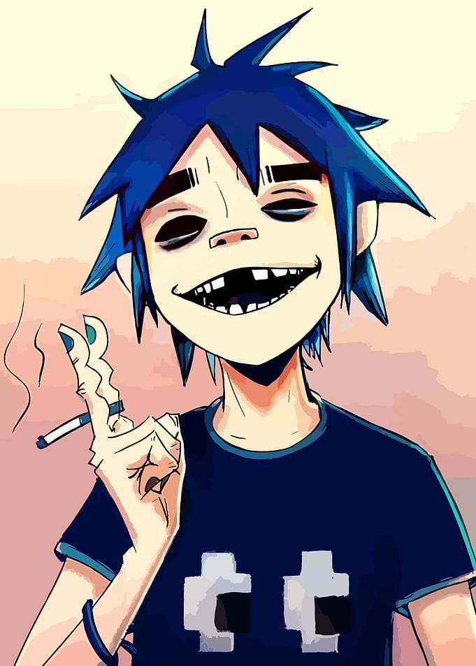 2D Gorillaz Cartoon