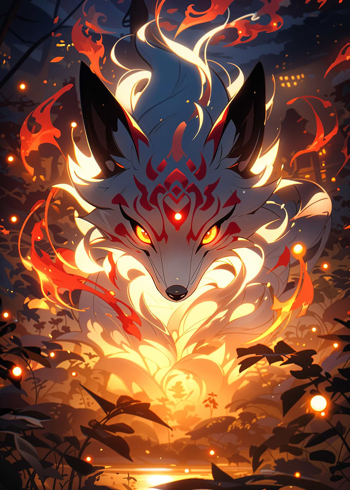 Fox Spirit in Flames
