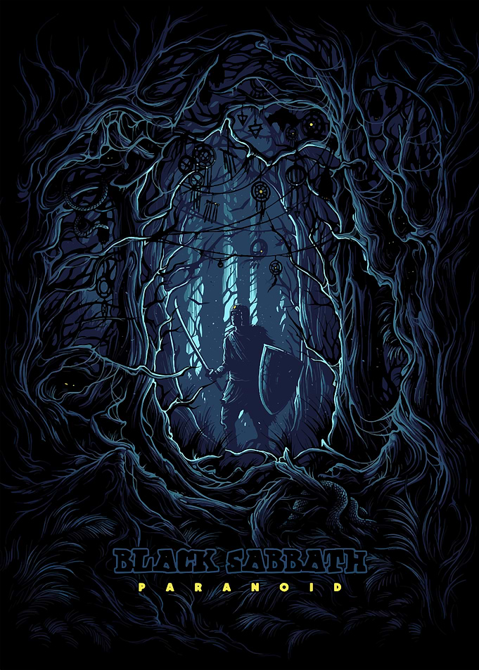 Black Sabbath Paranoid Album Art