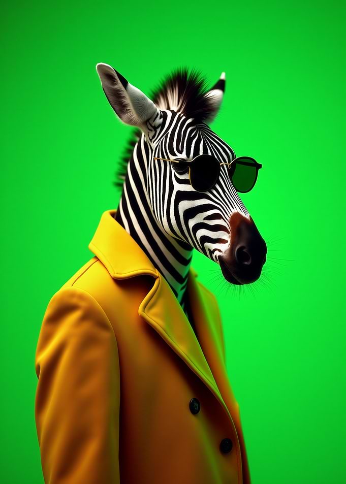Zebra in Sunglasses