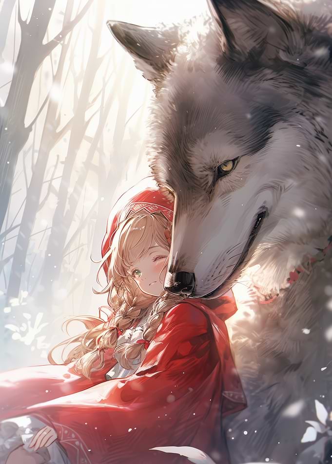 Red Riding Hood and Wolf
