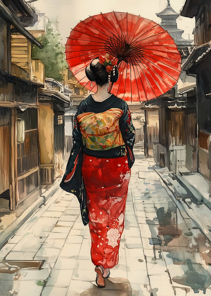 Geisha Japan Samurai Kyoto