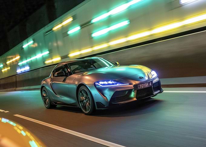 Toyota Supra in Tunnel