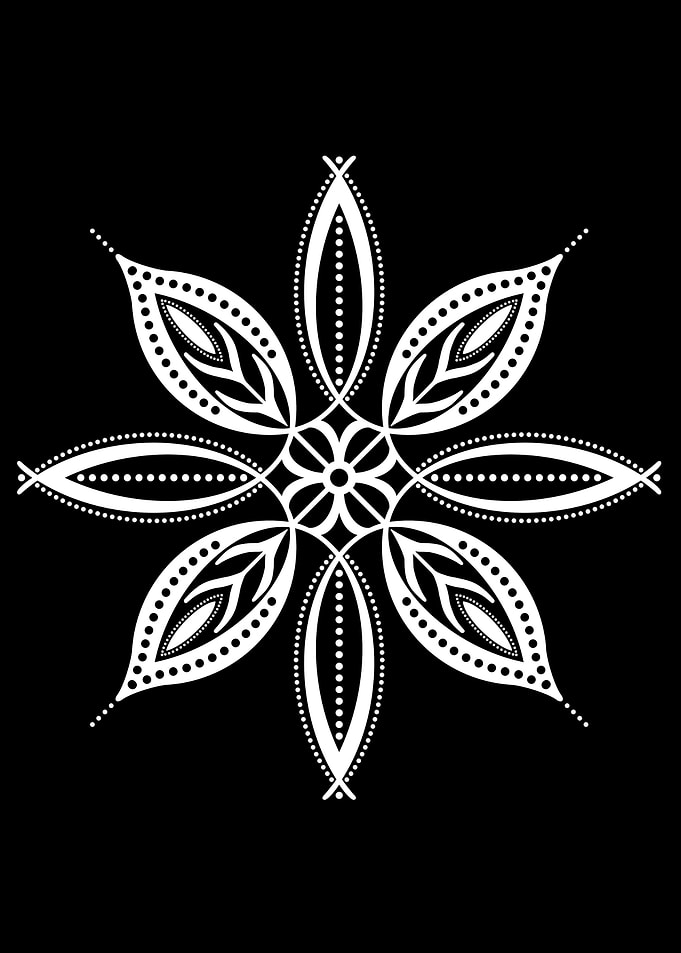 White Snowflake Mandala