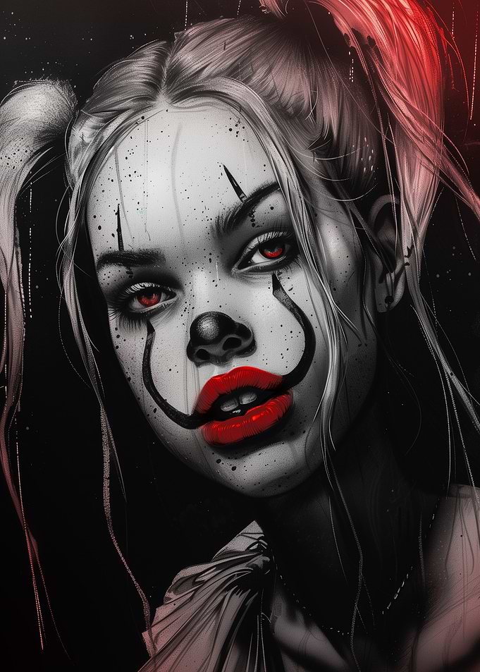Clown Girl Portrait