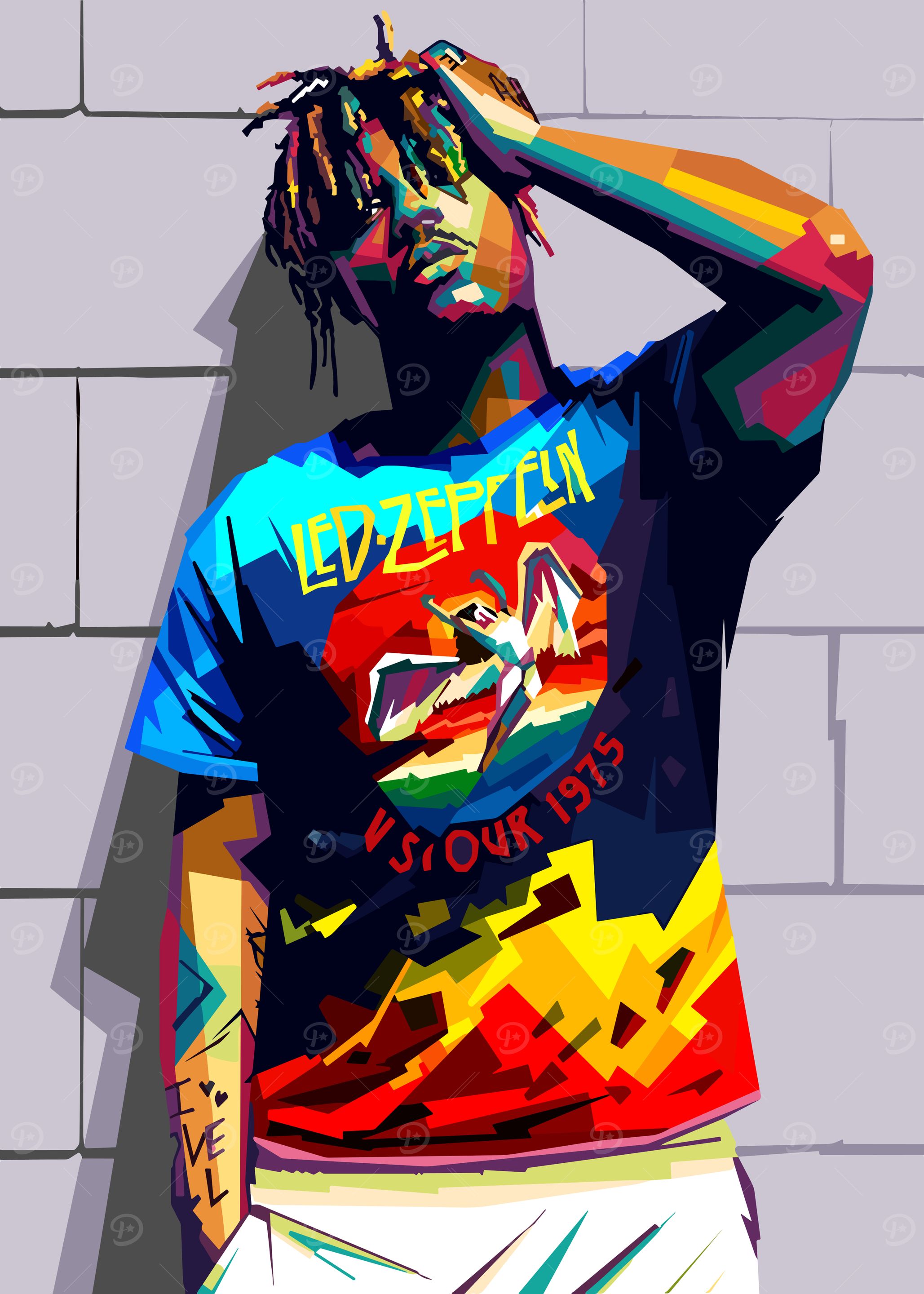 Juice Wrld Pop Art Portrait