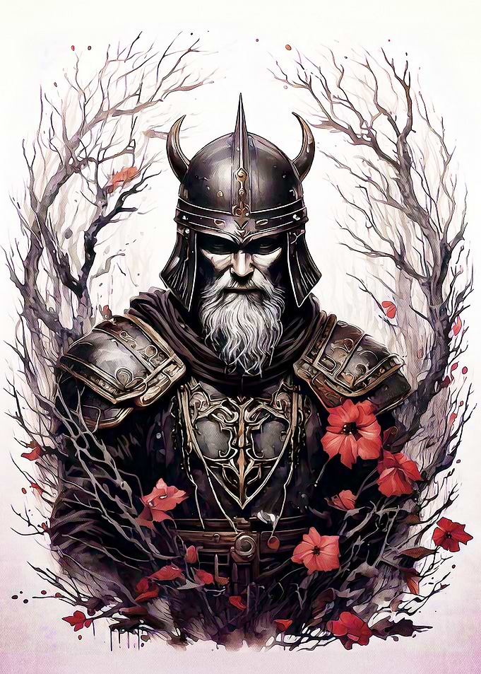 Warrior with Horns