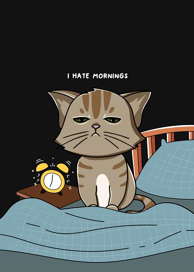 Grumpy Cat Hates Mornings