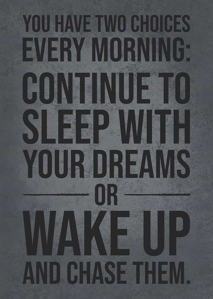 Dream Chaser Quote - Gym, Hustle, Success, Motivational