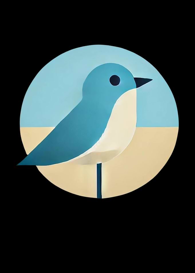Blue Bird Illustration