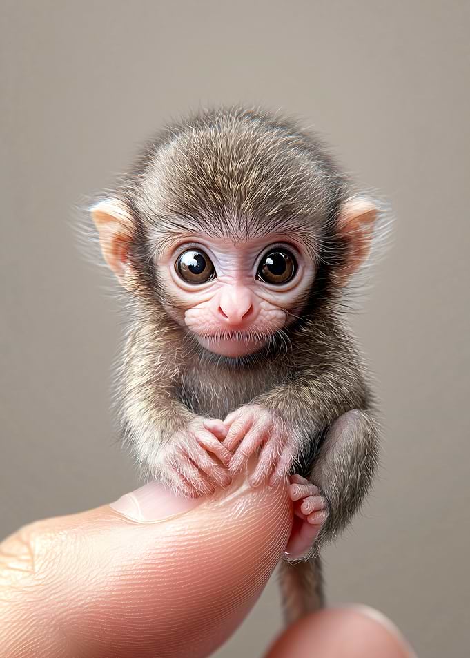 Tiny Monkey Portrait
