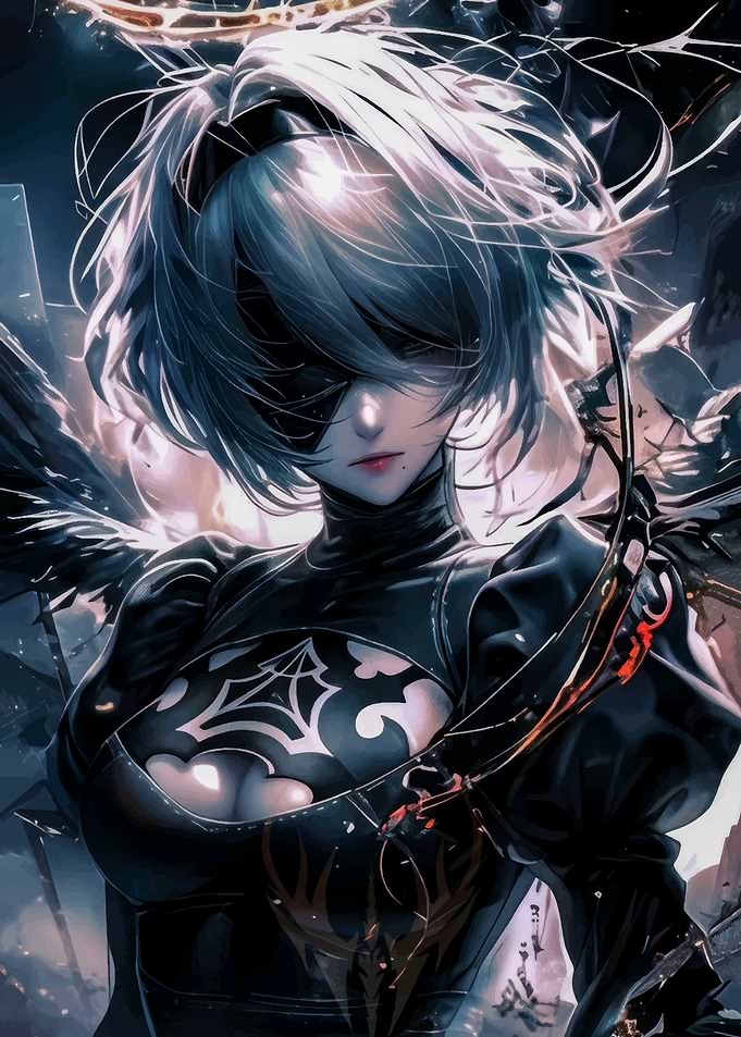 2B nier automata Art