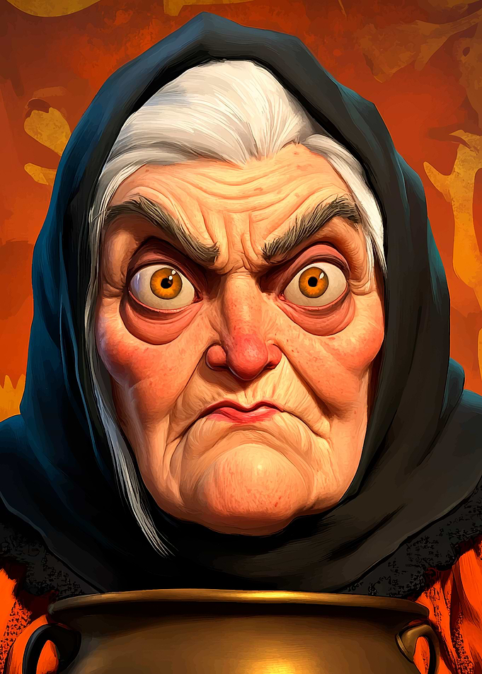 Evil Witch Portrait