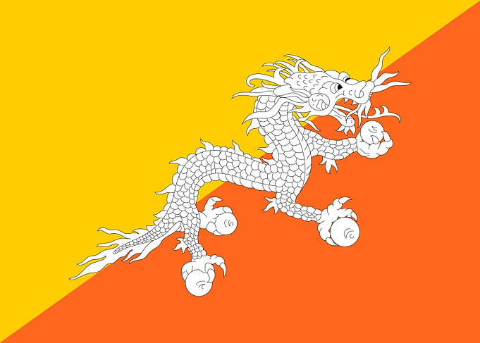Bhutanese Flag | འབྲུག་དར་ལྕོག