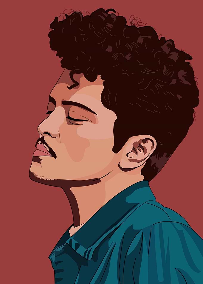 Man with Curly Hair