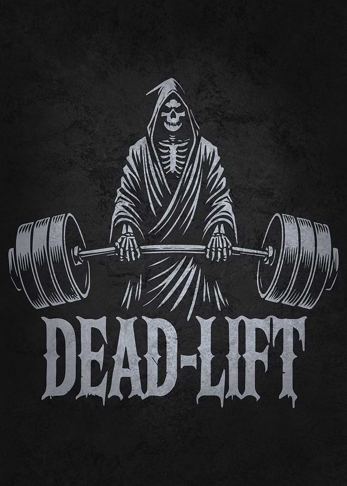 Dead-Lift - Grim Reaper Halloween Gym Workout Bodybuilding