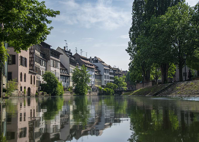 Petite France, Strasbourg, Alsace, France - Canalside European Town