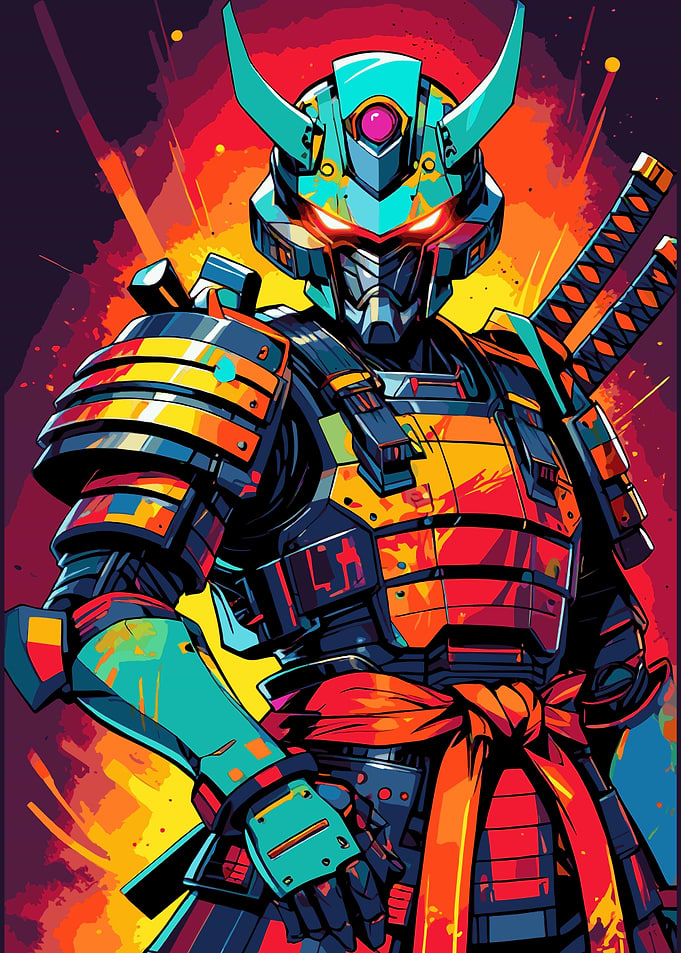 Cyber Samurai Warrior