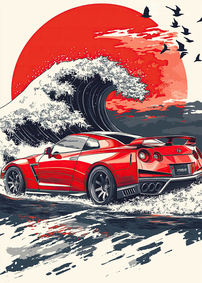 Nissan GT-R Wave Art
