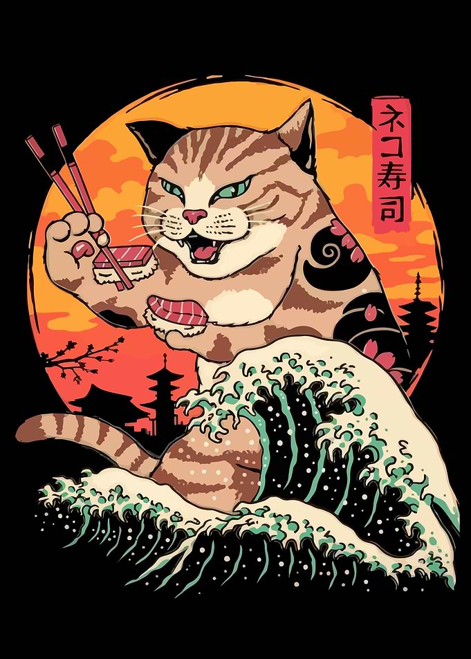 Sushi Cat Wave