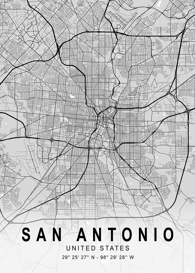 San Antonio Light City Map