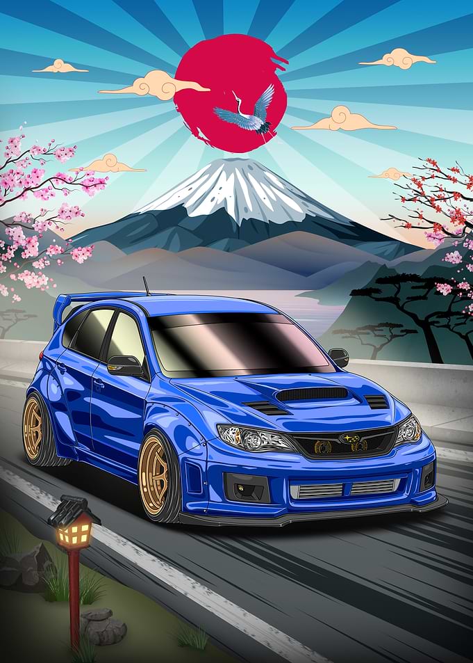 Nippon Art subie Impreza WRX Hatchback