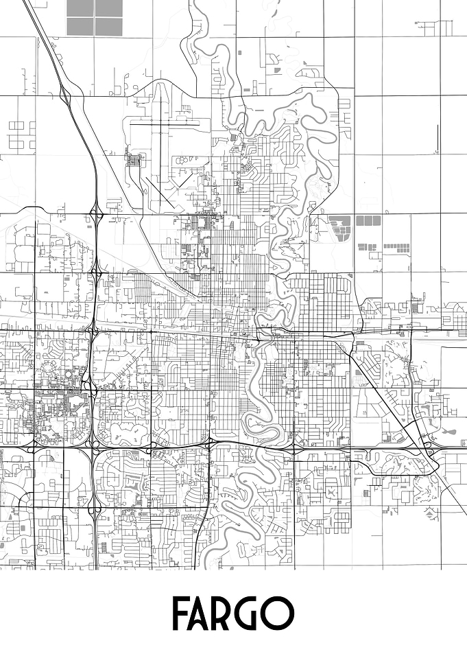 Fargo City Map