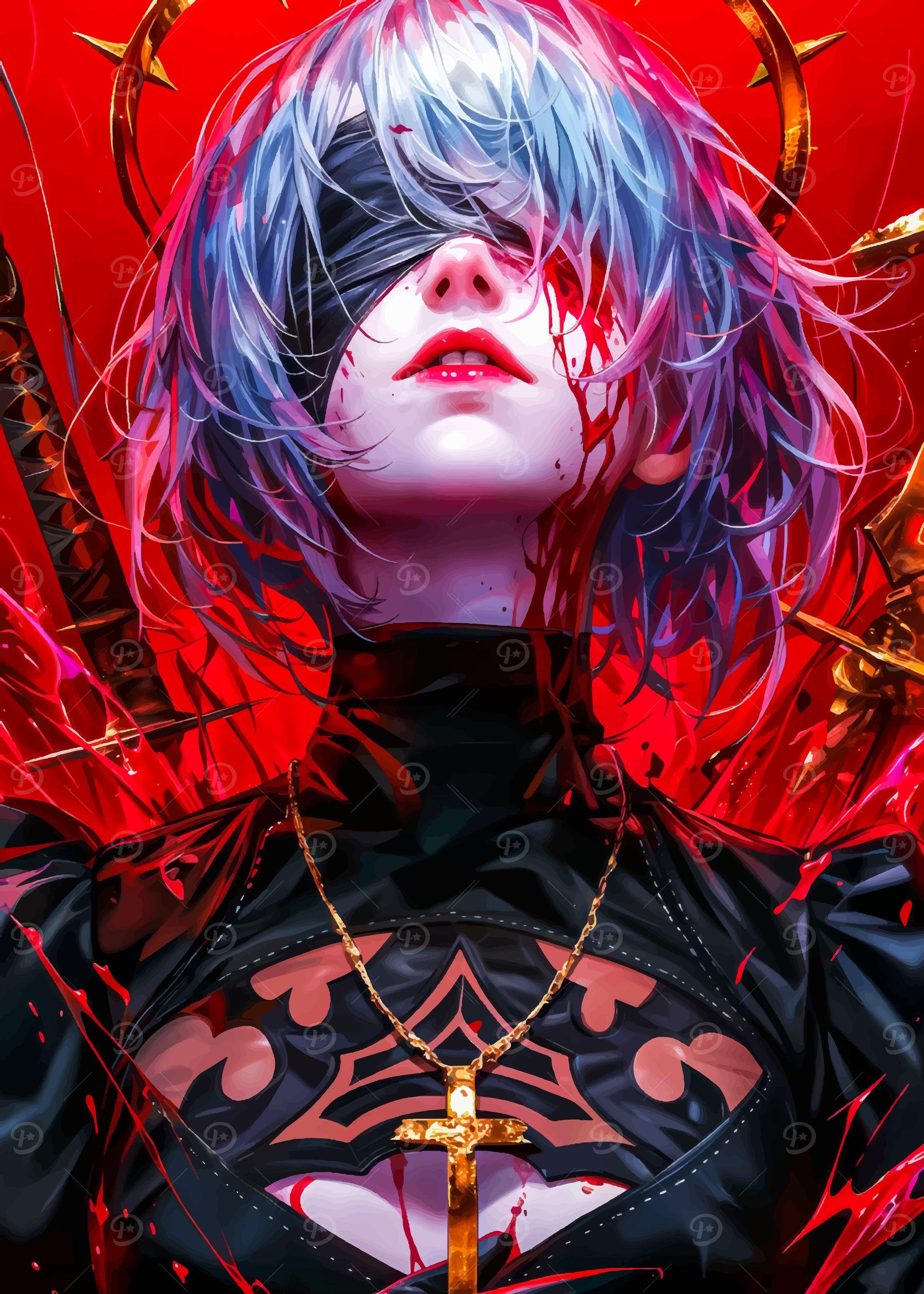 nier automata 2b art
