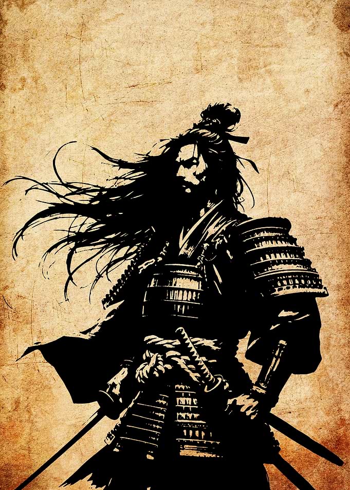 Samurai Warrior Silhouette