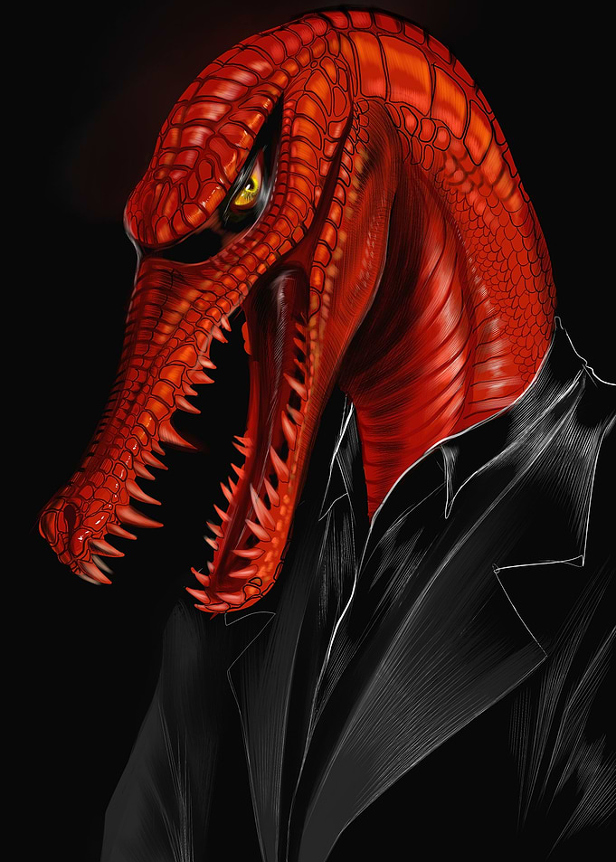 Red Dragon Head