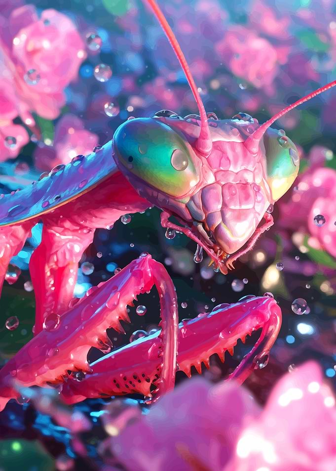 Pink Praying Mantis