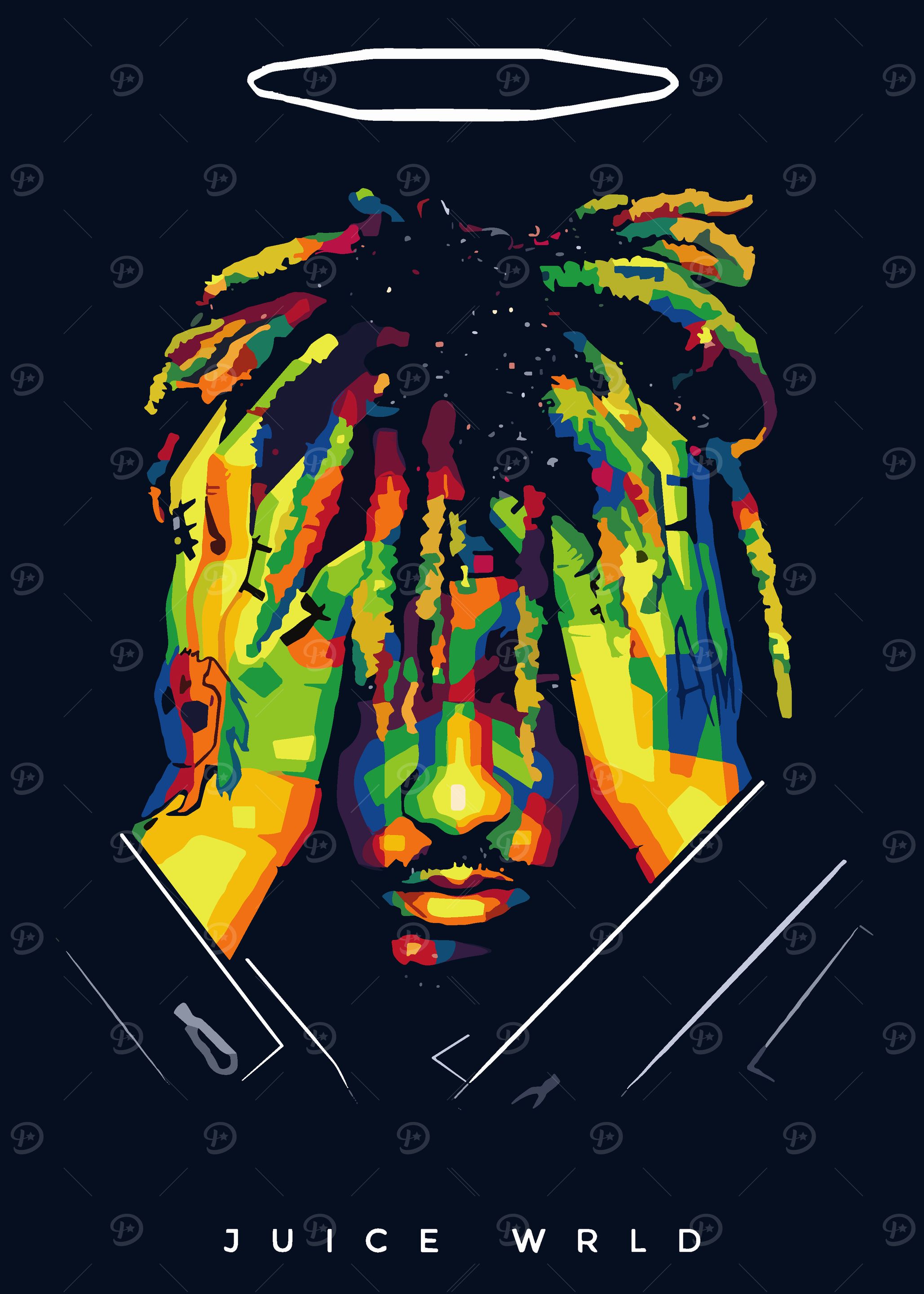 Juice Wrld Pop Art Portrait