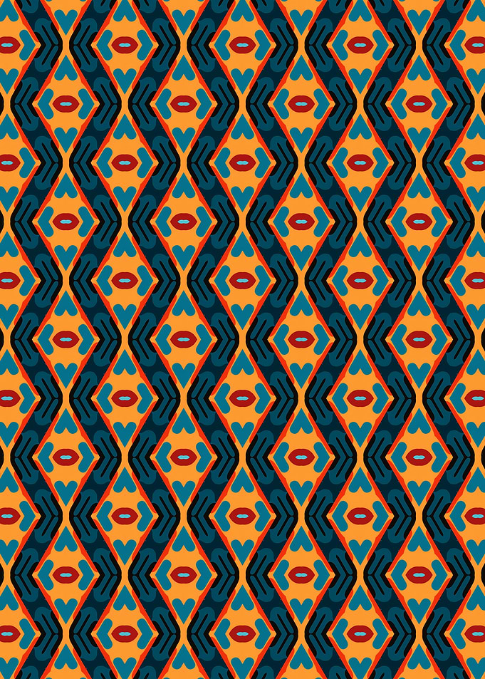 Tribal Geometric Zig Zag Pattern