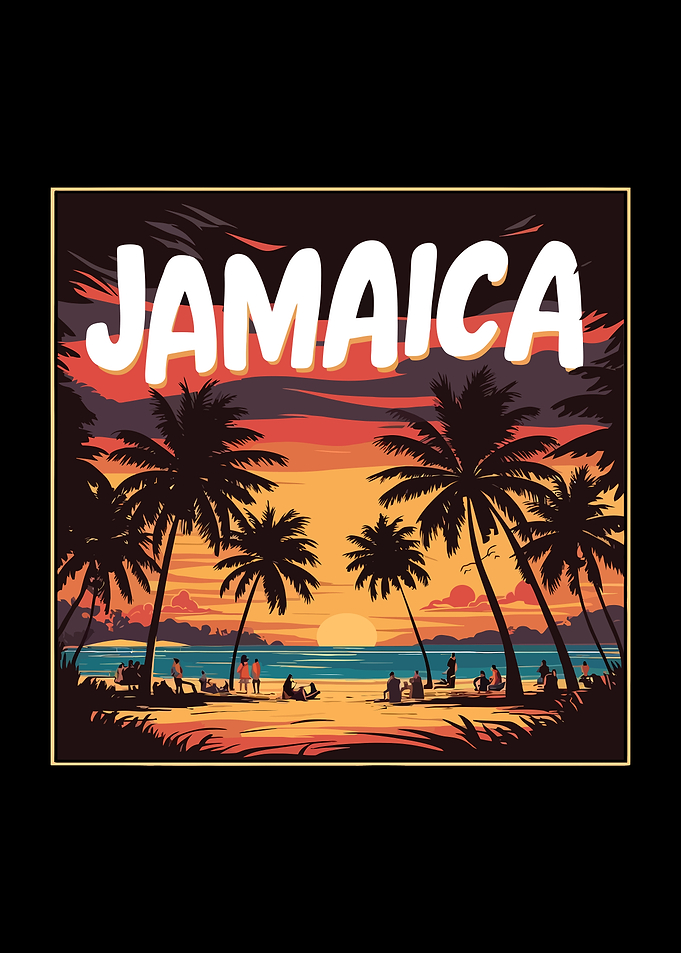 Jamaican Sunset On The Beach