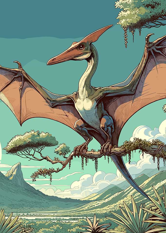 Pterodactyl on Branch