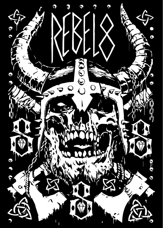 Skull Viking Rebel