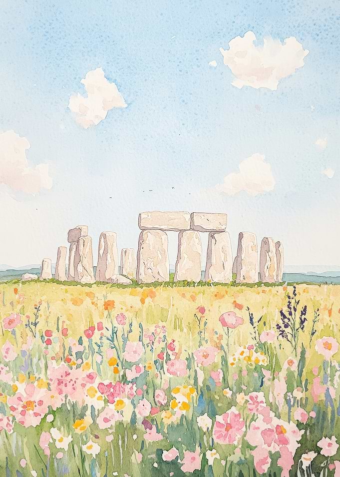 Stonehenge Watercolor