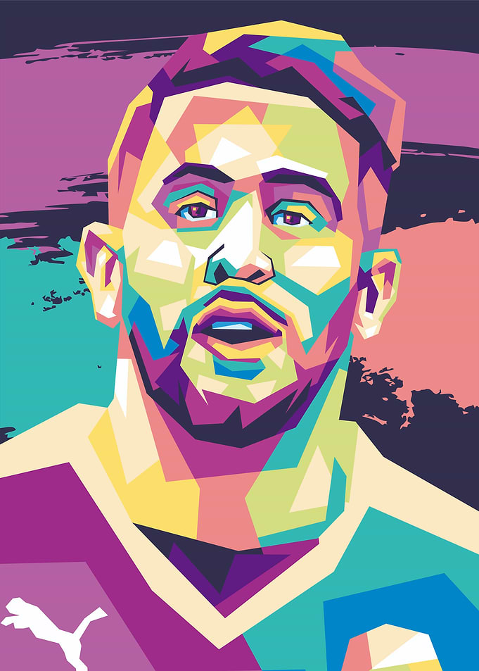 Soccer Player Pop Art