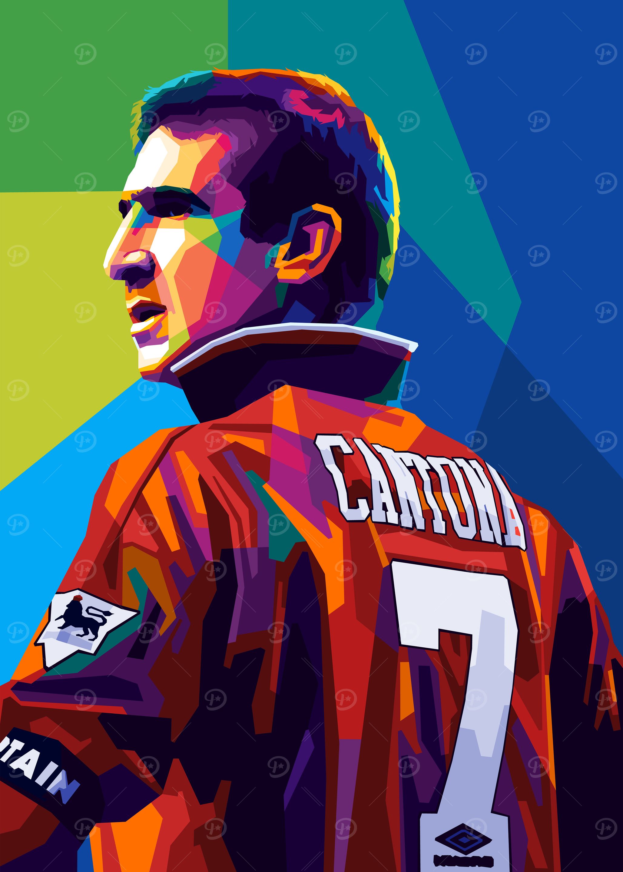 Cantona Wpap Pop Art