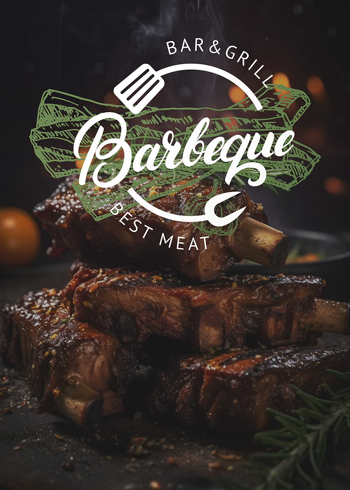 Barbecue Ribs Logo