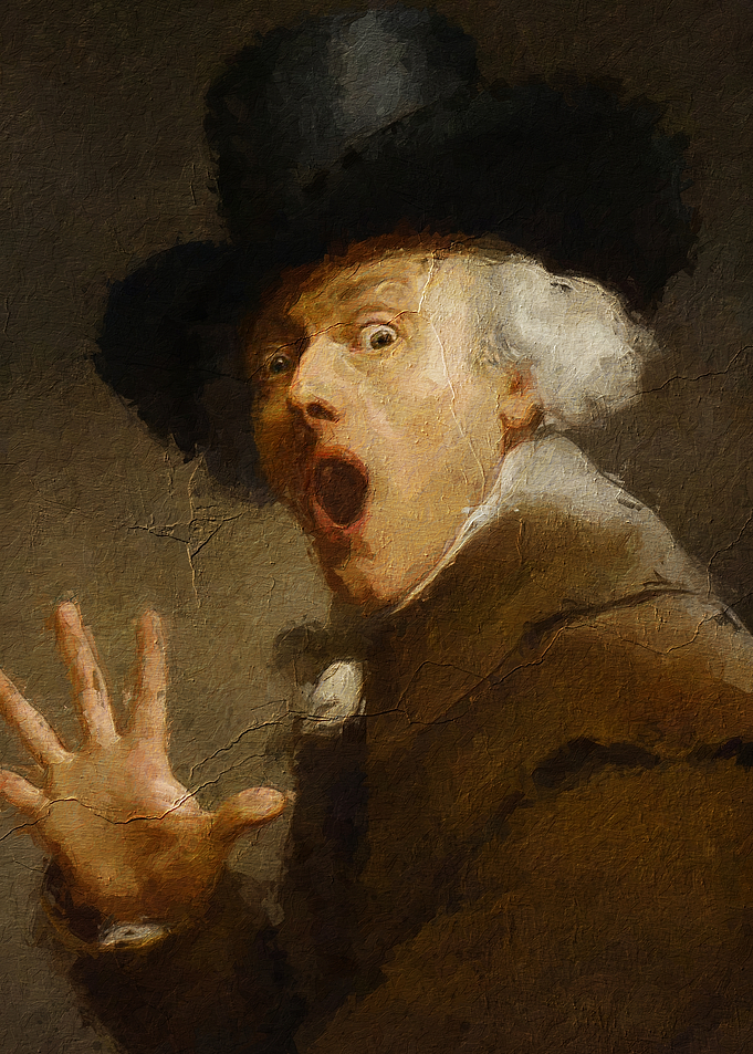 Surprised Man in Top Hat