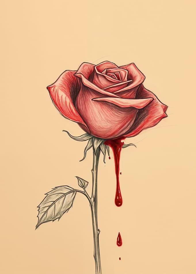 Bleeding Rose Nature