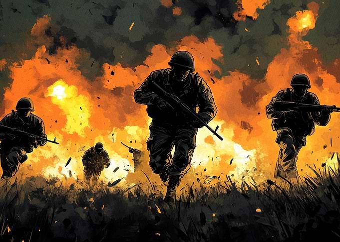 Soldiers in Combat