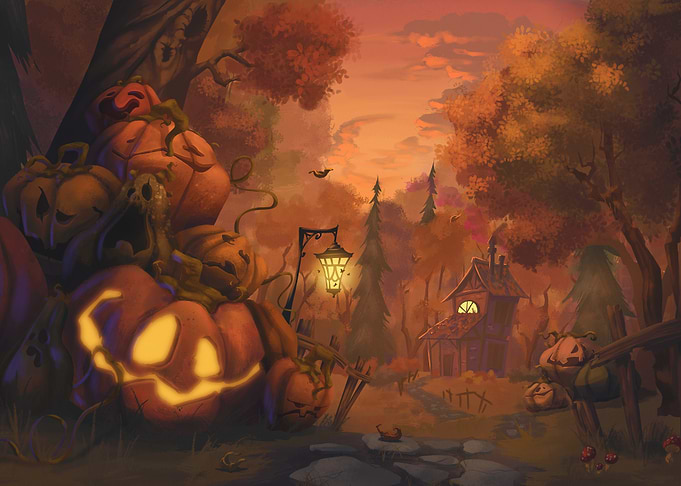 Halloween Pumpkin Cottage