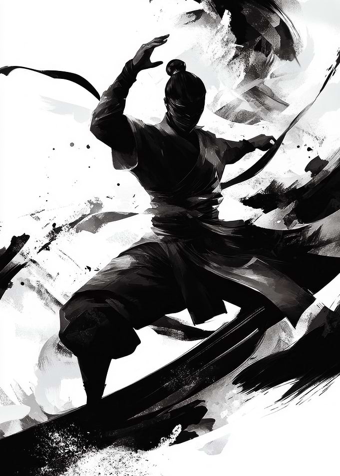 Samurai Warrior in Motion