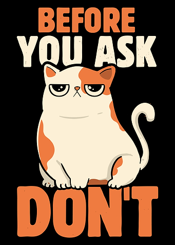 Grumpy Cat Saying Don't