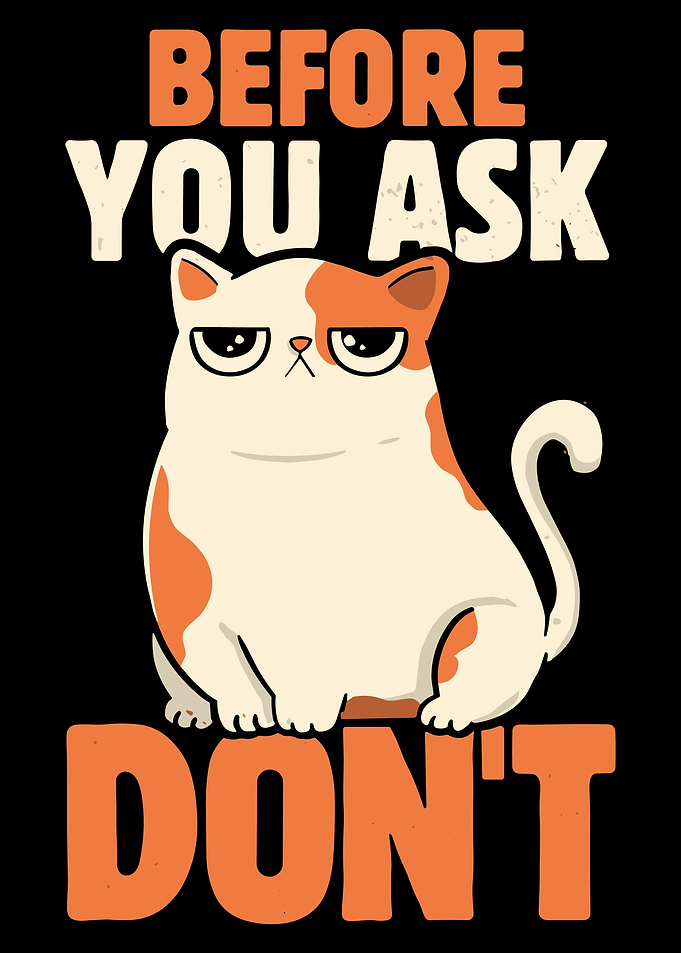 Grumpy Cat Saying Don't