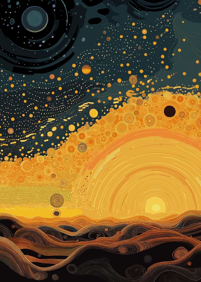 Sunset in Space